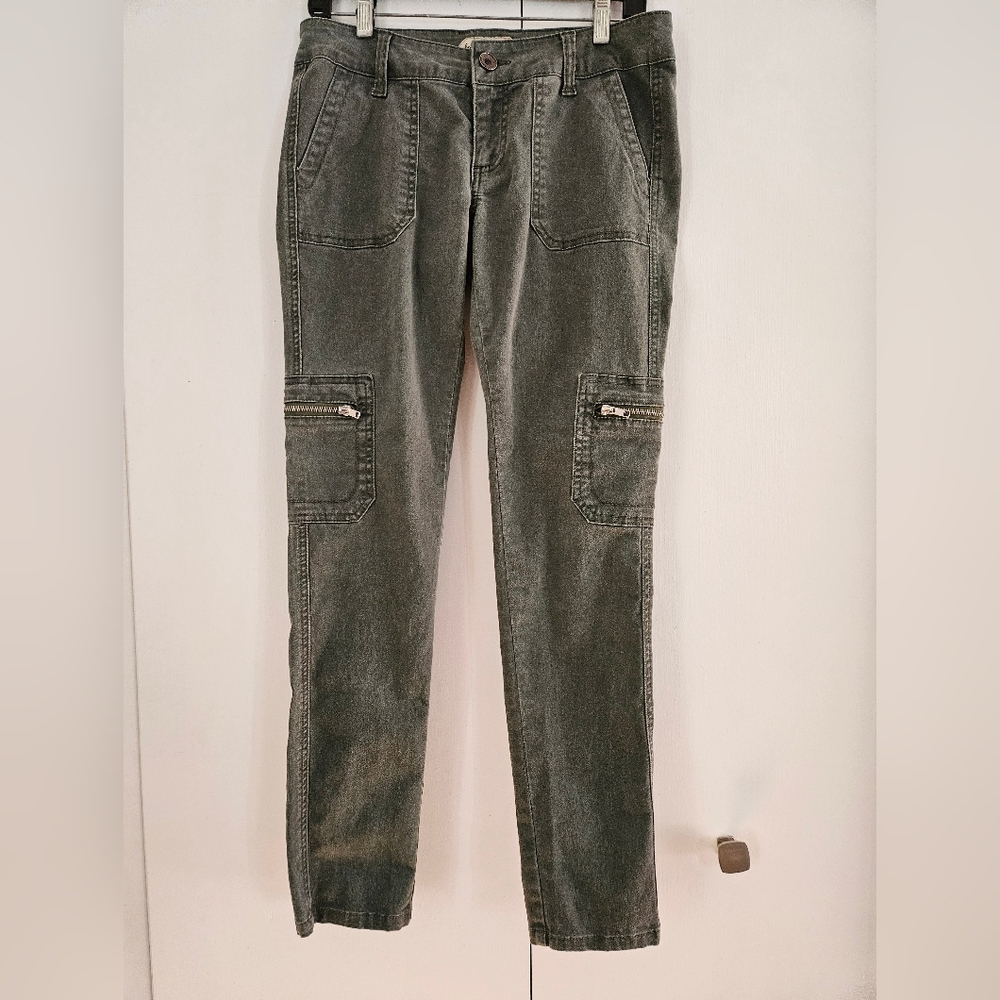 Boom Boom Jeans Gray Skinny Jeans Back Packets Size 7